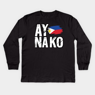 Filipino Kids Long Sleeve T-Shirt